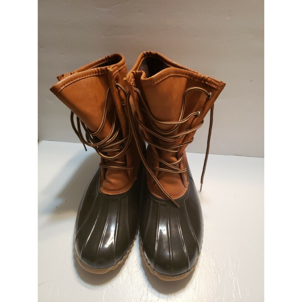 The Original Duck Boot Womens Arianna Tan Rain Boots 9 Medium